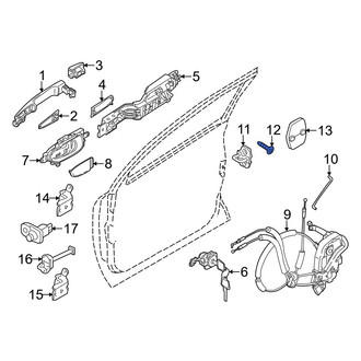 Infiniti OE - Door Lock Striker Plate Bolt