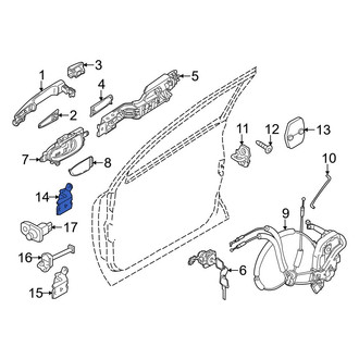 Infiniti OE - Front Left Lower Door Hinge