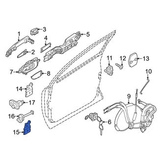 Infiniti OE - Front Left Lower Door Hinge