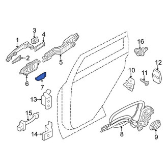 Infiniti OE - Rear Right Interior Door Handle Screw Cap