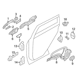 Infiniti OE - Rear Door - Lock & Hardware