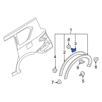 Infiniti OE - Rear Fender Flare Clip