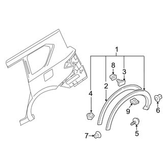 Infiniti OE - Quarter Panel - Exterior Trim