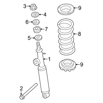 Infiniti OE - Rear Suspension - Shocks & Components (W/O Motion Control)