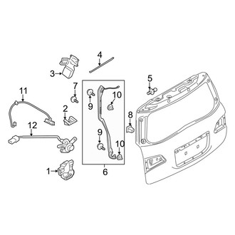 Infiniti OE - Lift Gate - Lock & Hardware