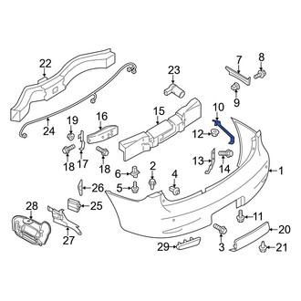 Infiniti OE - Rear Left Lower Bumper Cover Bracket
