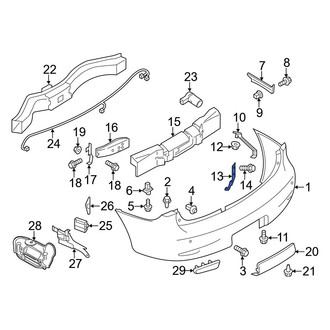 Infiniti OE - Left Inner Bumper Cover Brace