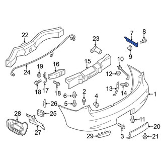 Infiniti OE - Rear Left Bumper Guide