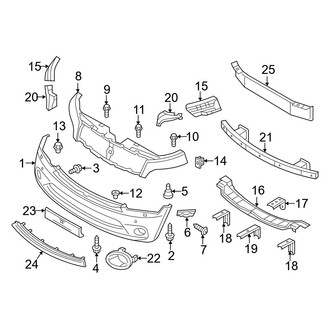 Infiniti OE - Front Bumper & Grille - Bumper & Components