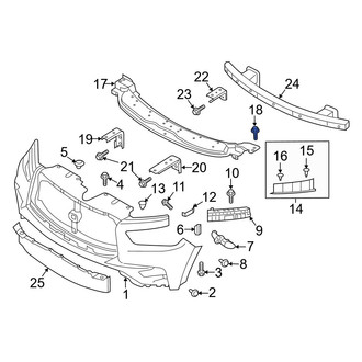 Infiniti OE - Bumper Cover Stay Bolt