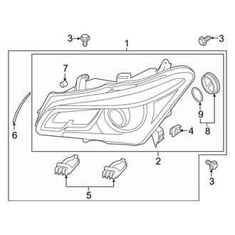 Infiniti OE - Front Lamps - Headlamp Components