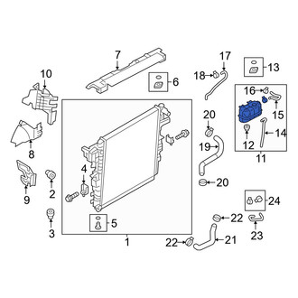 Infiniti OE - Engine Coolant Reservoir