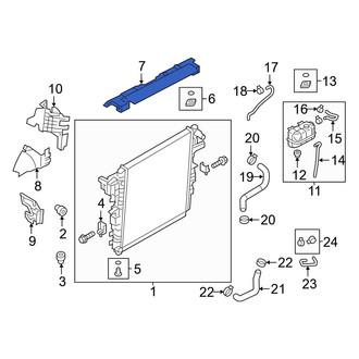 Infiniti OE - Center Upper Radiator Air Seal
