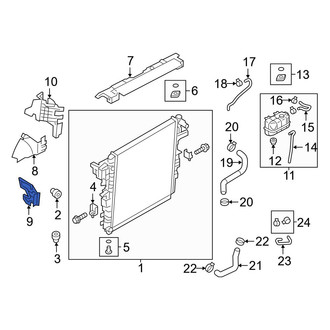Infiniti OE - Center Upper Radiator Air Seal