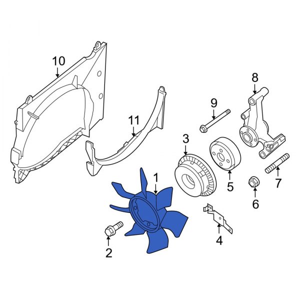 Engine Cooling Fan Clutch Blade