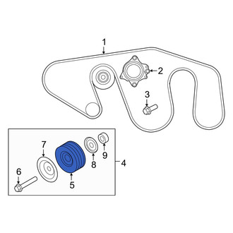Infiniti OE - Accessory Drive Belt Idler Pulley