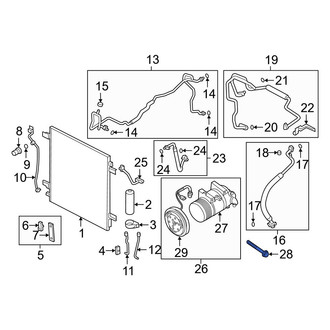 Infiniti OE - Lower A/C Compressor Bolt