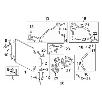 Infiniti OE - A/C Refrigerant Pressure Sensor O-Ring