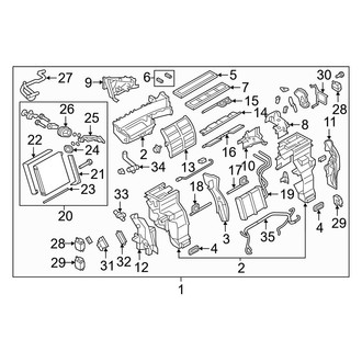Infiniti OE - Air Conditioner & Heater - Evaporator & Heater Components