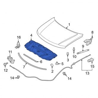 Infiniti QX80 Under Hood Insulations | Pads, Liners — CARiD.com