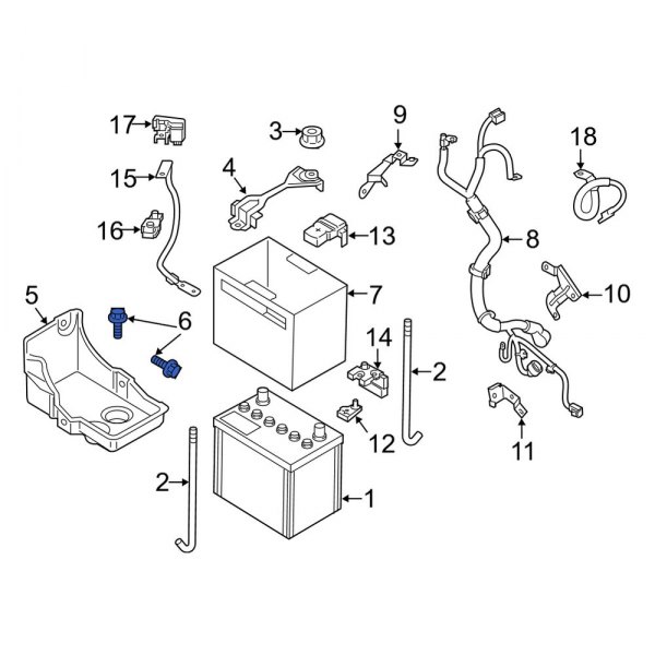 Battery Tray Bolt