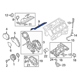 Infiniti OE - Left Engine Valve Cover Gasket