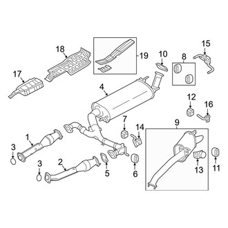 Infiniti OE - Exhaust System - Exhaust Components