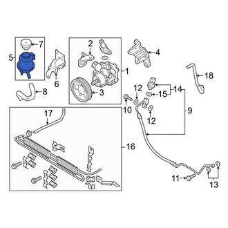 Infiniti OE - Power Steering Reservoir