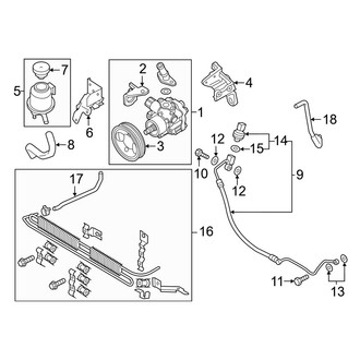 Infiniti OE - Steering Gear & Linkage - Pump & Hoses
