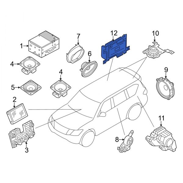 Infiniti OE 280606JE0A Radio Amplifier