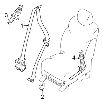 Infiniti OE - Restraint Systems - Front Seat Belts