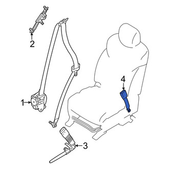 Infiniti OE - Front Left Seat Belt Receptacle