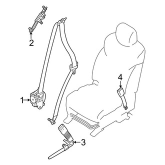 Infiniti OE - Restraint Systems - Front Seat Belts