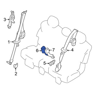 Infiniti OE - Center Right Seat Belt Receptacle