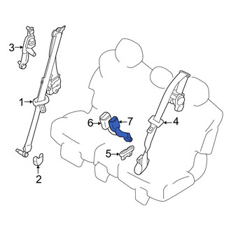Infiniti OE - Center Left Seat Belt Receptacle