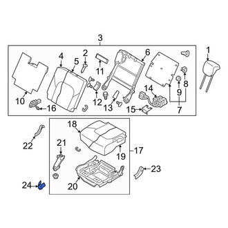 Infiniti OE - Rear Right Seat Hinge Cover