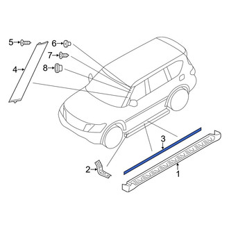 Infiniti OE - Left Rocker Panel Guard