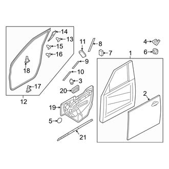 Infiniti OE - Front Door - Door & Components