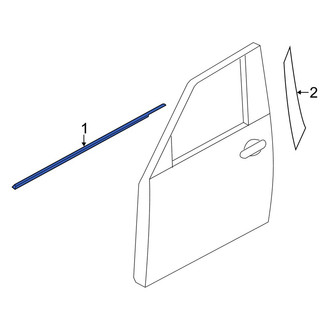 Infiniti OE - Front Left Door Belt Molding