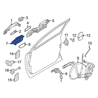 Infiniti OE - Rear Right Inner Interior Door Handle