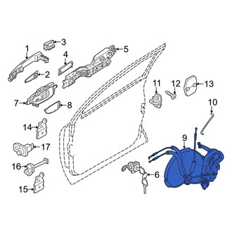 Infiniti OE - Front Right Door Latch Assembly