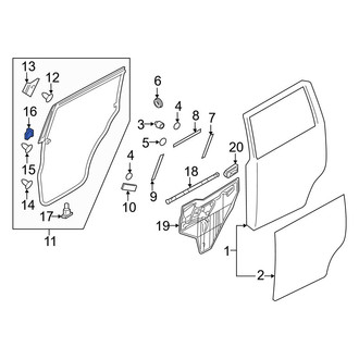 Infiniti OE - Door Seal Clip