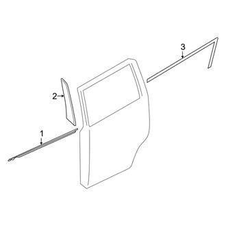 Infiniti OE - Rear Door - Exterior Trim