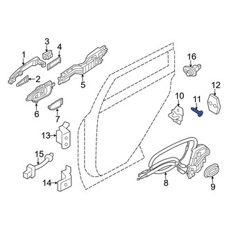 Infiniti OE - Door Lock Striker Plate Bolt