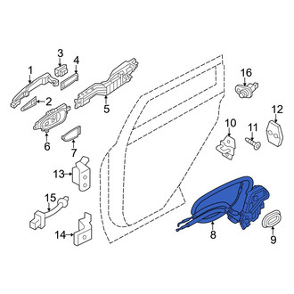 Infiniti OE - Rear Right Door Latch Assembly