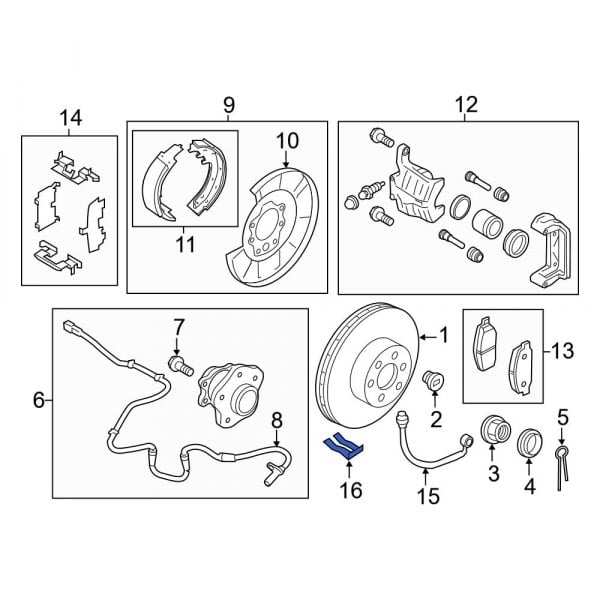 Infiniti OE 462062J00A - Brake Hydraulic Hose Lock Clip