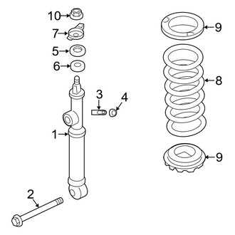 Infiniti OE - Rear Suspension - Shocks & Components (With Motion Control)