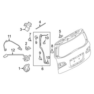 Infiniti OE - Lift Gate - Lock & Hardware
