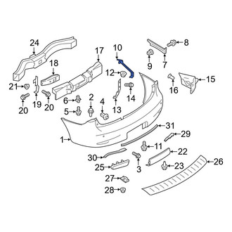 Infiniti OE - Rear Left Lower Bumper Cover Bracket