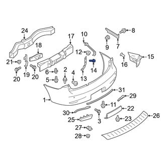 Infiniti OE - Bumper Cover Bolt
